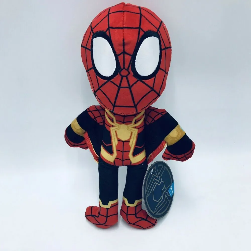 Bark Box M/L Spider-Man Dog Toy Plush Whip-n-Flip Crinkle Squeaker NWT